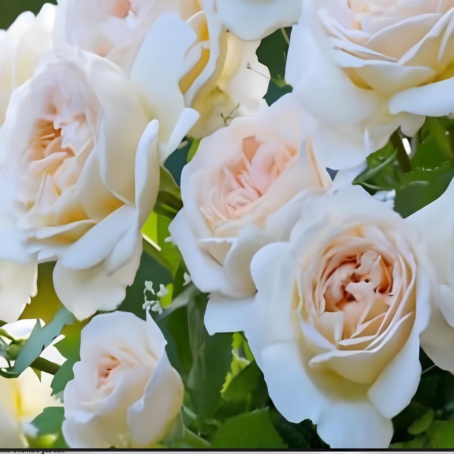 Tüplü Cream Fc Multin Goncallı Beyaz Yediveren Gül Fidanı