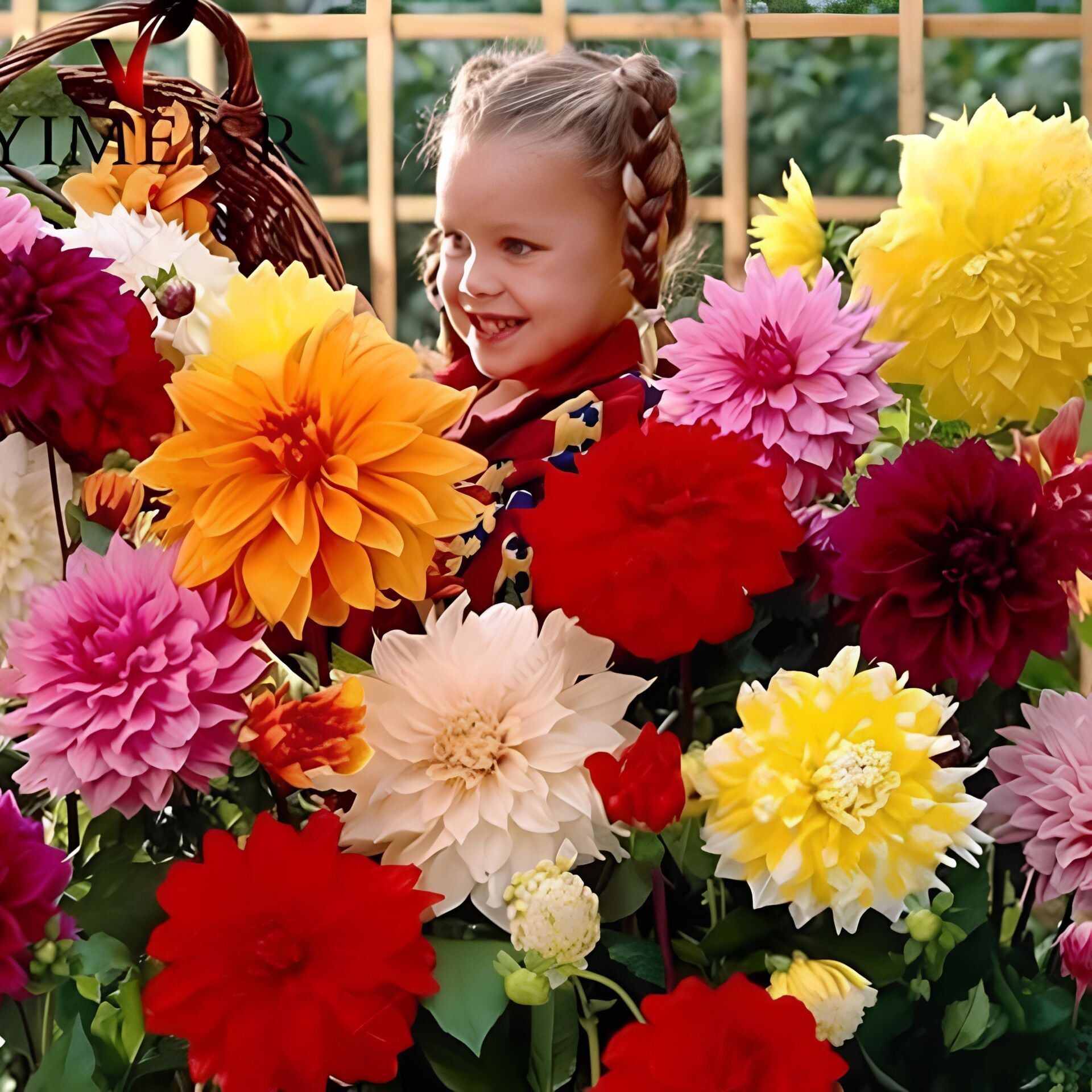 Aynı Sene Çiçeklenen İri Çiçekli Mixed Dahlia Yumrusu (5 Adet)